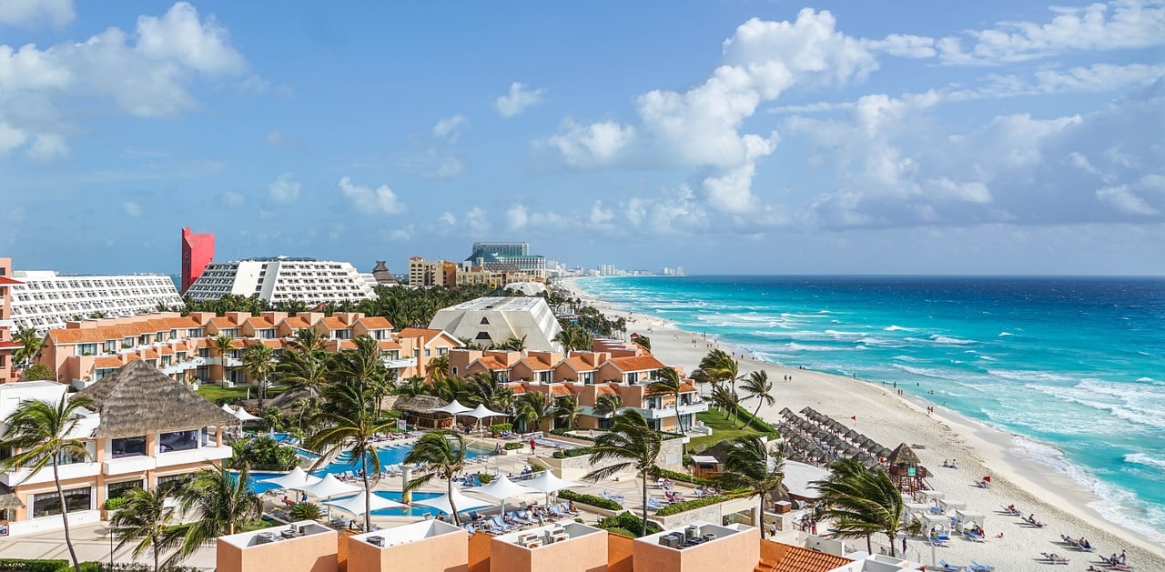 Vista panorámica de Cancún - México