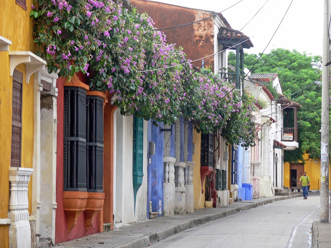 Fachadas de Cartagena de Indias- Colombia 