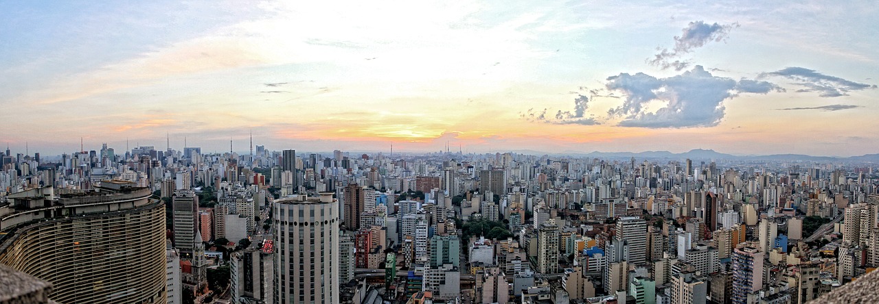 Panorámica de la ciudad de Sao Paulo, Brasil. 
