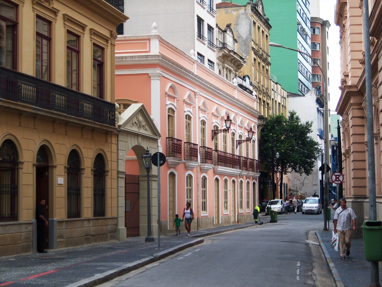 Solar Da Marquesa, calles de Sao Paulo, Brasil. 