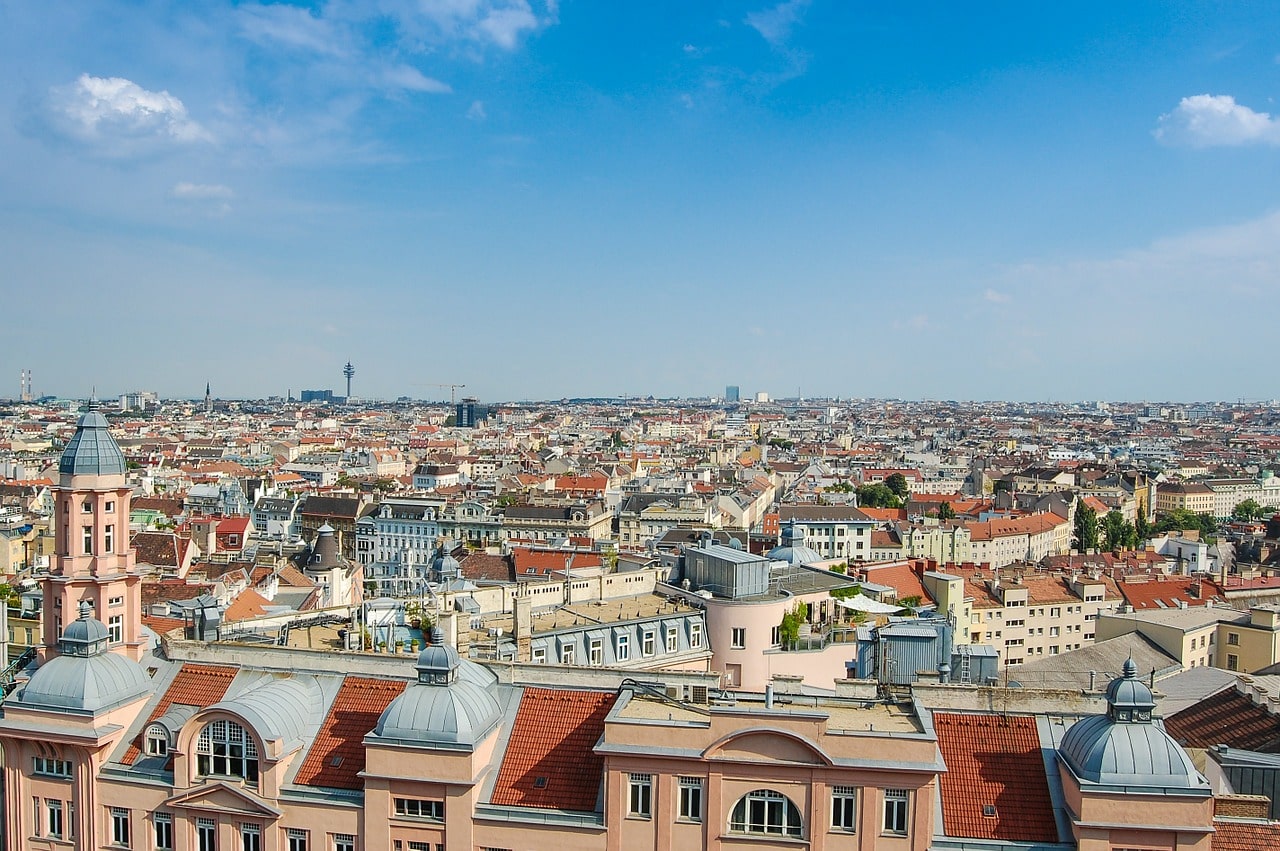 Vista panorámica de la ciudad de Viena.