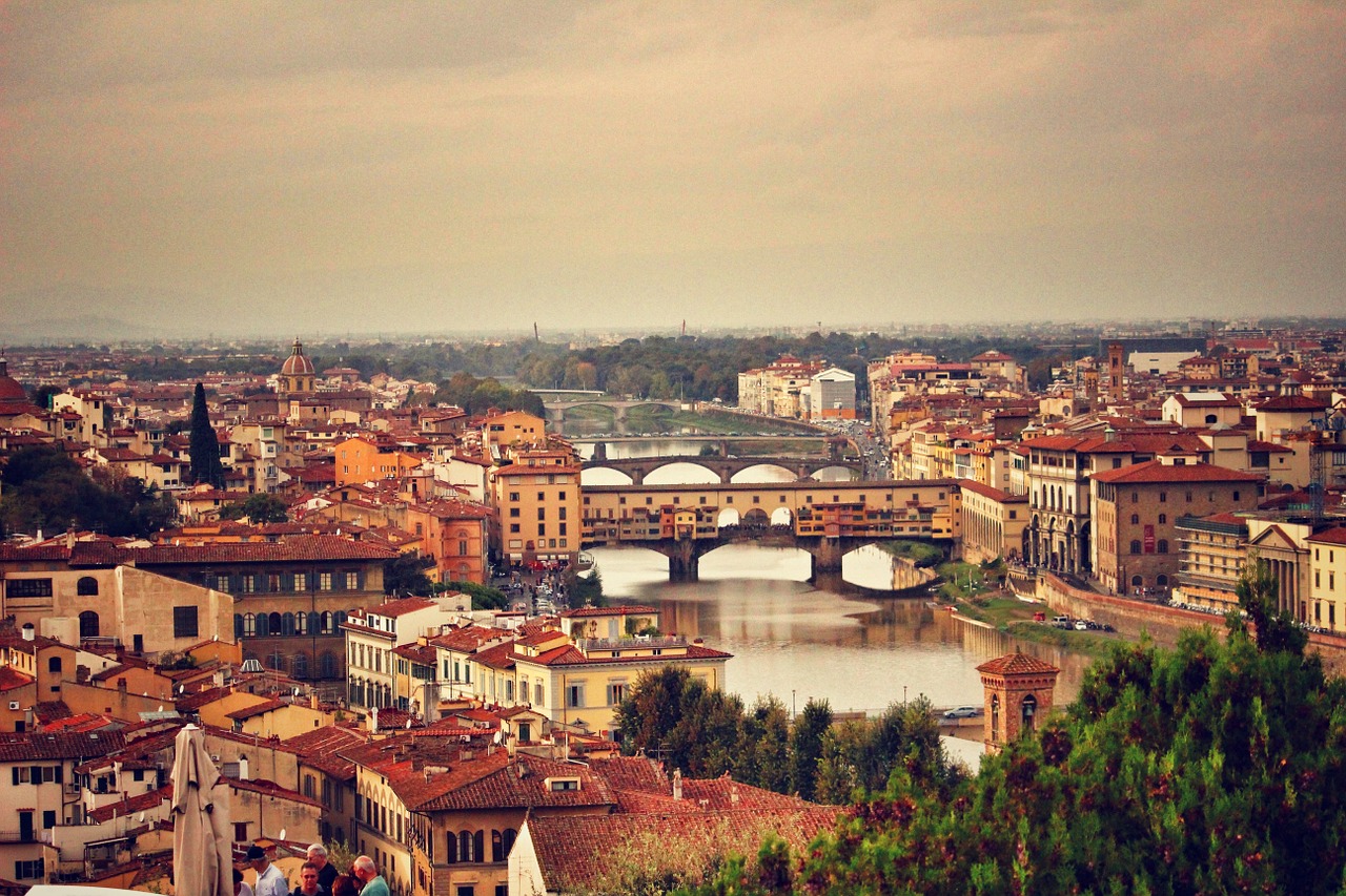 Vista panorámica de Florencia, Italia. 