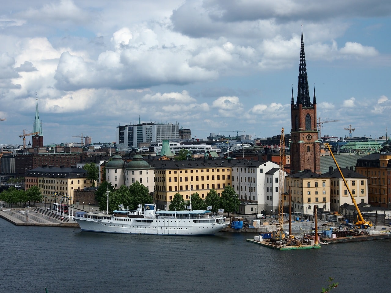 Vista panorámica de una de las islas en Estocolmo.