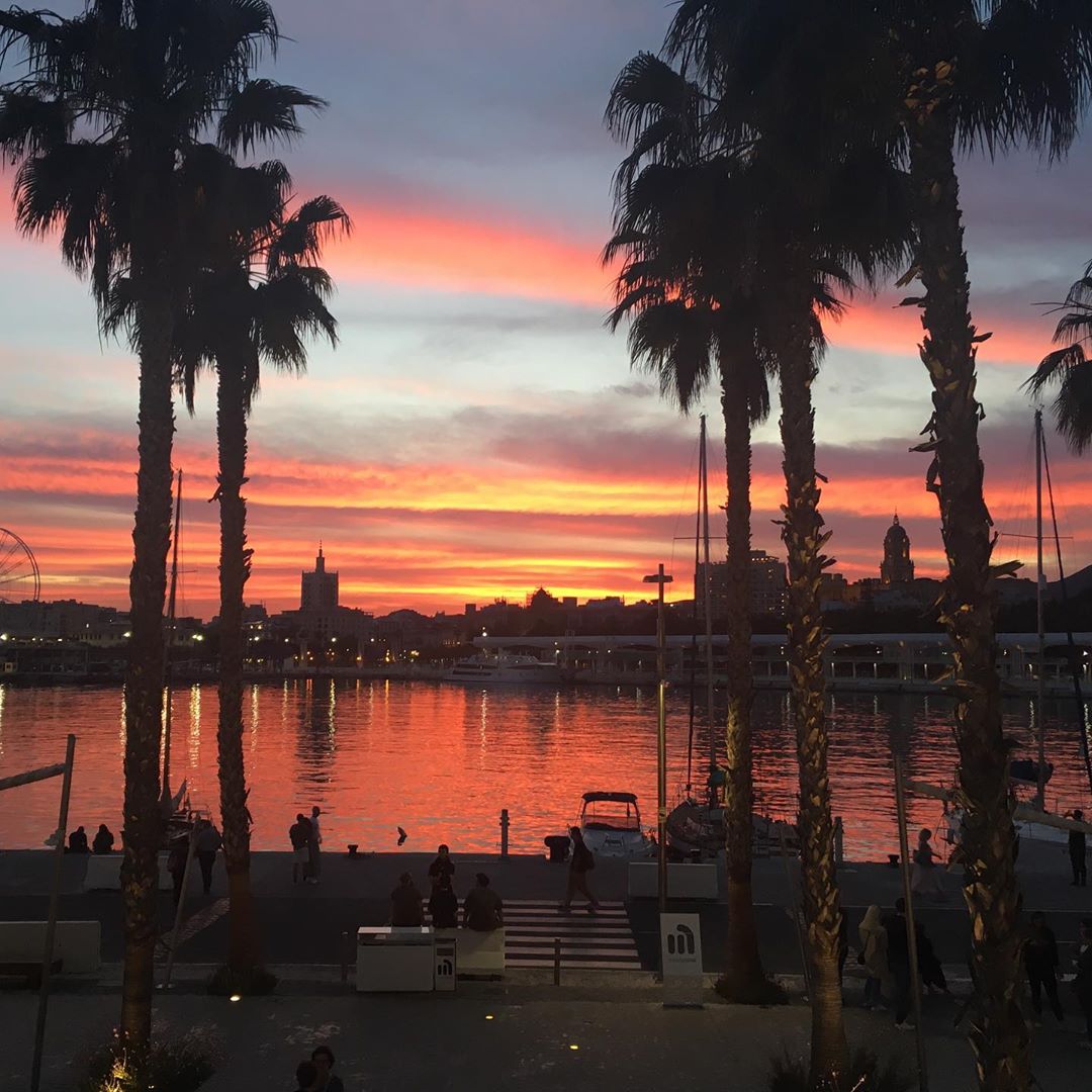 Atardecer desde el Muelle 1.