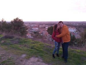 turistas por la montaña