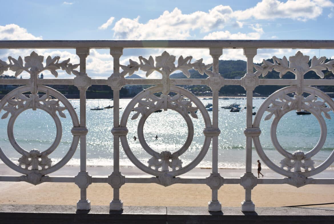 Barandilla de la Playa de La Concha en San Sebastián
